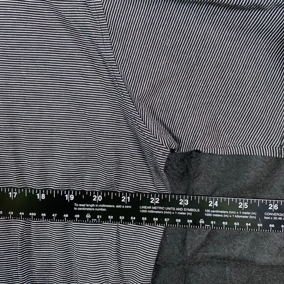 Peter Millar Mens Shirt Black White Stripe Short Sleeve Polo 100% Cotton Large - Picture 7 of 11